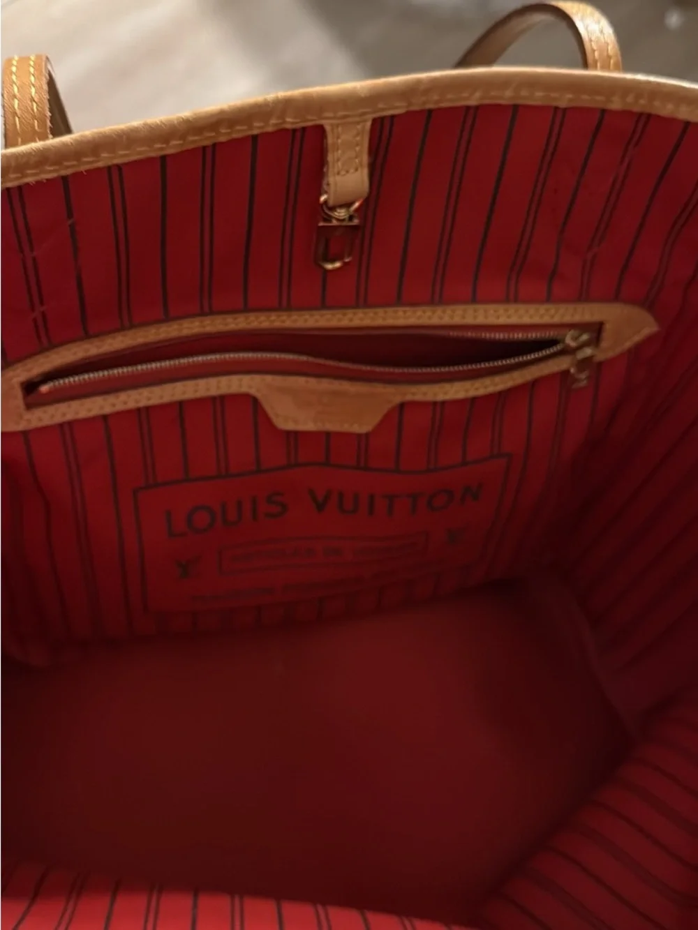 Louis Vuitton Brown Monogram Neverfull Tote